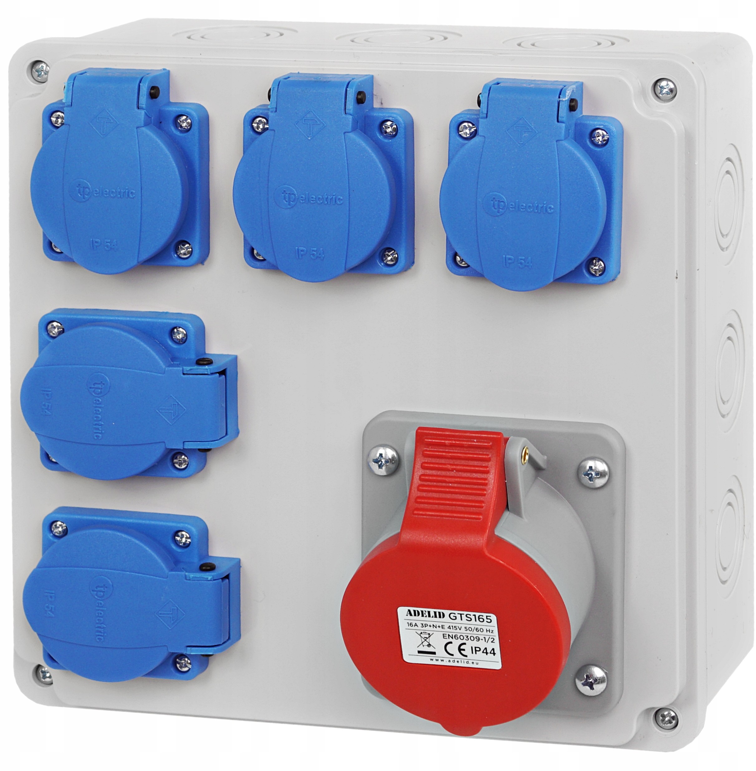 Rozdzielnica Budowlana Skrzynka Gniazdo 16A 5x230V