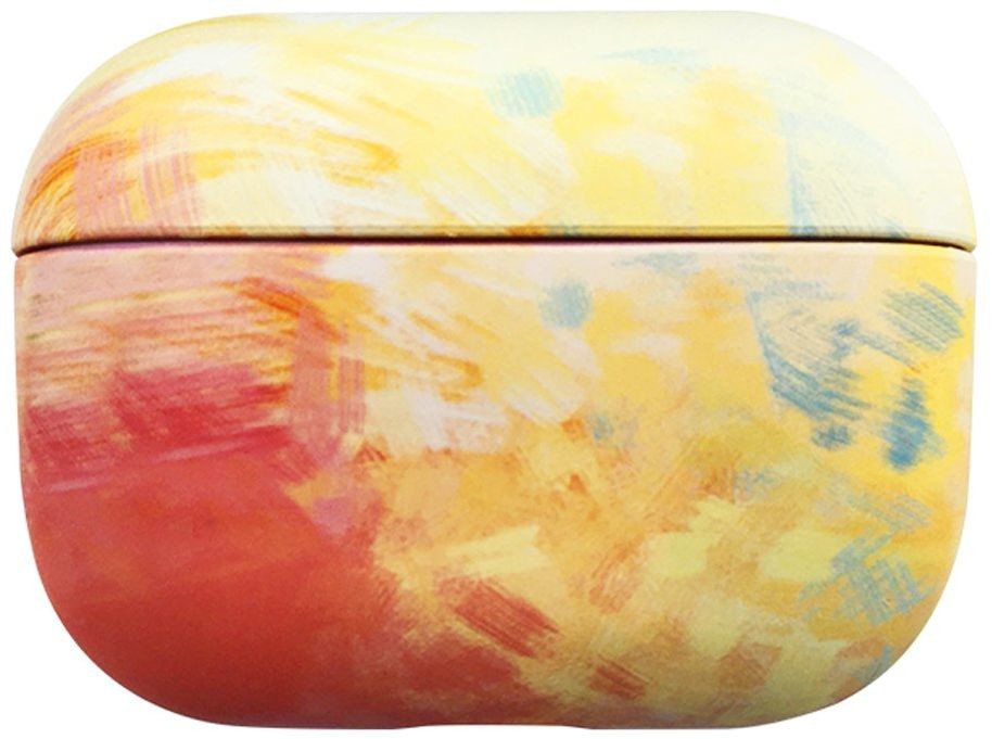 Hurtel Watercolor AirPods Case kolorowe etui hard case do AirPods Pro żółty