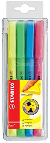 STABILO Stabilo Flash Pack marker 555/4