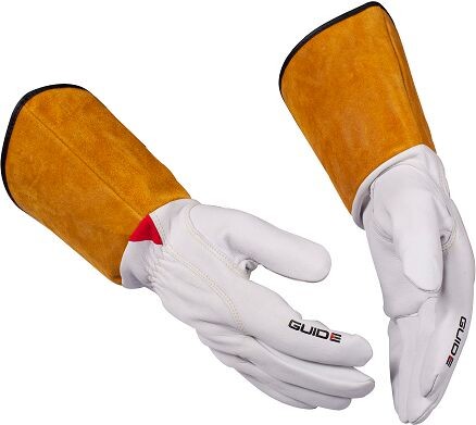 GUIDE Gloves RĘKAWICE SPAWALNICZE 230; EN 420:2003; EN 407:2004 413X4X; EN 388:2016 2111X