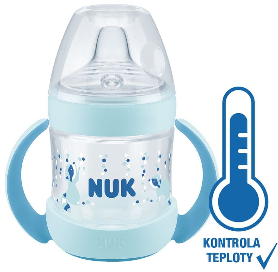 NUK butelka z kontrolą temperatury Nature Sense 150 ml niebieska