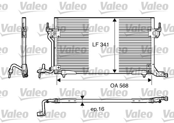 Valeo Skraplacz, klimatyzacja 817230