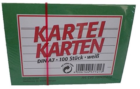 Landré landre 100420215 fiszek, A7, 100 sztuk, linie Biały 100420215