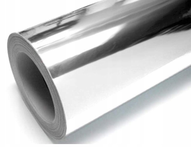 Folia Chrom Srebrna Chromowana Lustrzana 50x152cm