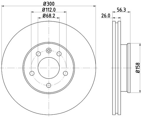 HELLA PAGID Tarcza hamulcowa PAGID 8DD355108-081