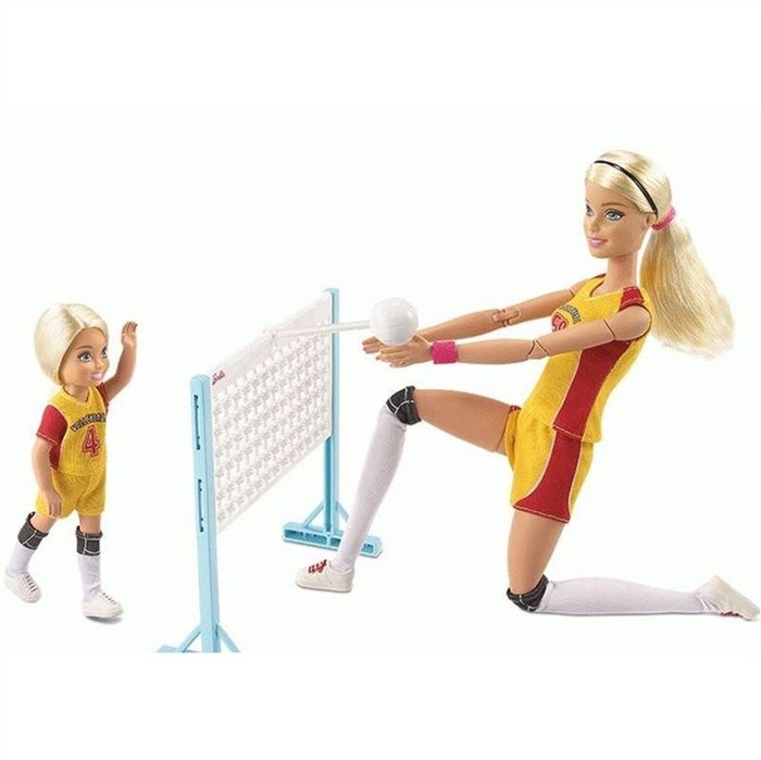 Mattel Lalka i Chelsea - trening siatkówki