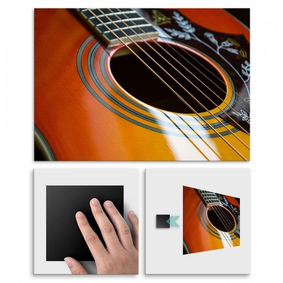 Pix4home Plakat metalowy gitara L POS-L-00751