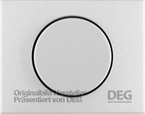 Hager Berker element sterowania centralnym Alu 11357003 °F. ściemniacz obrotowy k.1; K.5 okładka/na włącznik instalacji programów element obsługowy 4011334377597 11357003