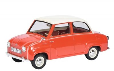 Schuco Goggomobil Limousine red/white