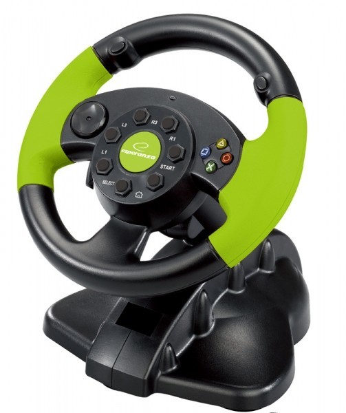 Kierownica EG104 PC/PS3 X-box 360, Vibration For
