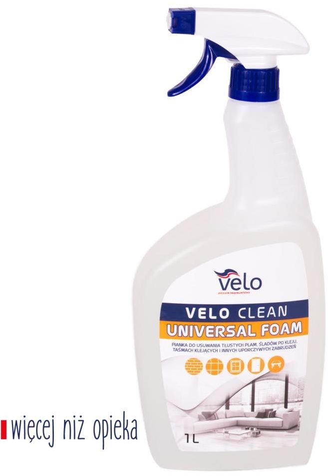 Фото - Засіб для плит і кухні Velo CLEAN UNIVERSAL FOAM 1l alkaliczna pianka ogólnego zastos. do mycia p 