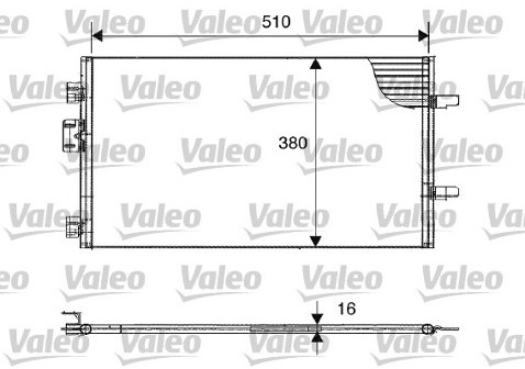 VALEO Skraplacz, klimatyzacja 817602