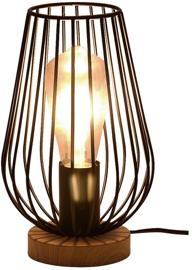 Rabalux 6915 - Lampa stołowa GREMIO 1xE27/40W/230V czarny