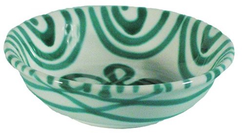 Gmundner Keramik Gmundner ceramika manufaktura 0100sako14 gruengeflammt miseczka na musli, mały, średnica 14 cm 0100SAKO14
