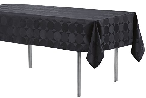 Douceur d'Intérieur intérieur douceur D 'obrus na stół prostokątny Comete obrus żakardowyxpoliester czarna 140x250 cm 1721767