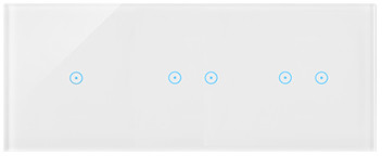 Simon Panel dotykowy Simon 54 Touch DSTR3122/70 3 moduły 1 pole dotykowe, 2 pola dotykowe poziome, 2 pola dotykowe poziome Simon 54, biała perła