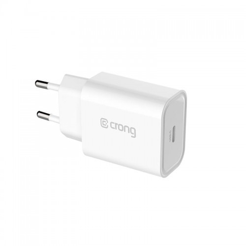 Crong Crong USB-C Travel Charger Ładowarka sieciowa USB-C Power Delivery 20W biały) 10_19576