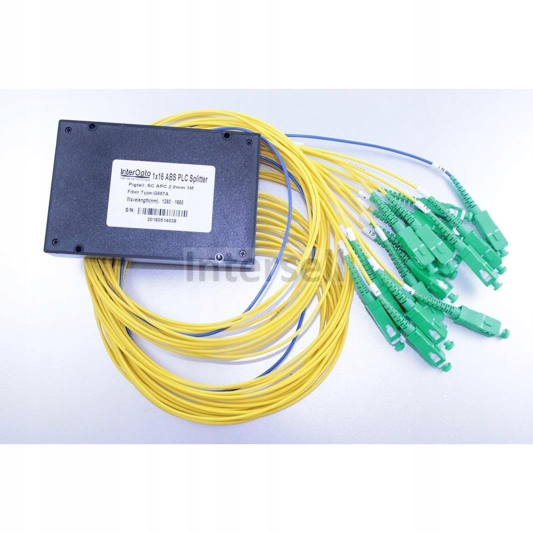 Splitter Plc 1:16 obudowa Abs - Sc/apc, 2.0mm, 1m