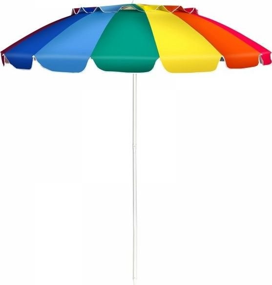 Costway Parasol plażowy regulowany z ochroną UPF 50+ 2,2 x 2,45 m OP70716CS
