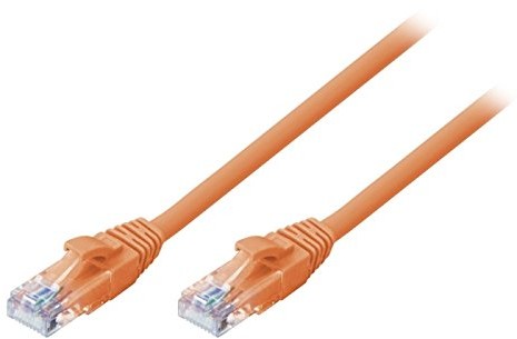 LINDY Lindy Cat.6 u/UTP Cable, pomarańczowy, 0,5 m 48106