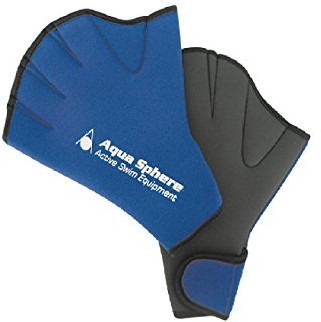 AQUA Rękawiczki do pływania Glove, niebieski, S 996400