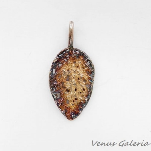 Zawieszka srebrna - Liść L 11 589