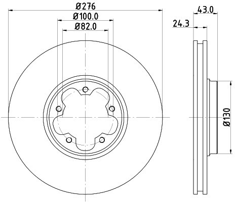 HELLA PAGID Tarcza hamulcowa PAGID 8DD355108-121