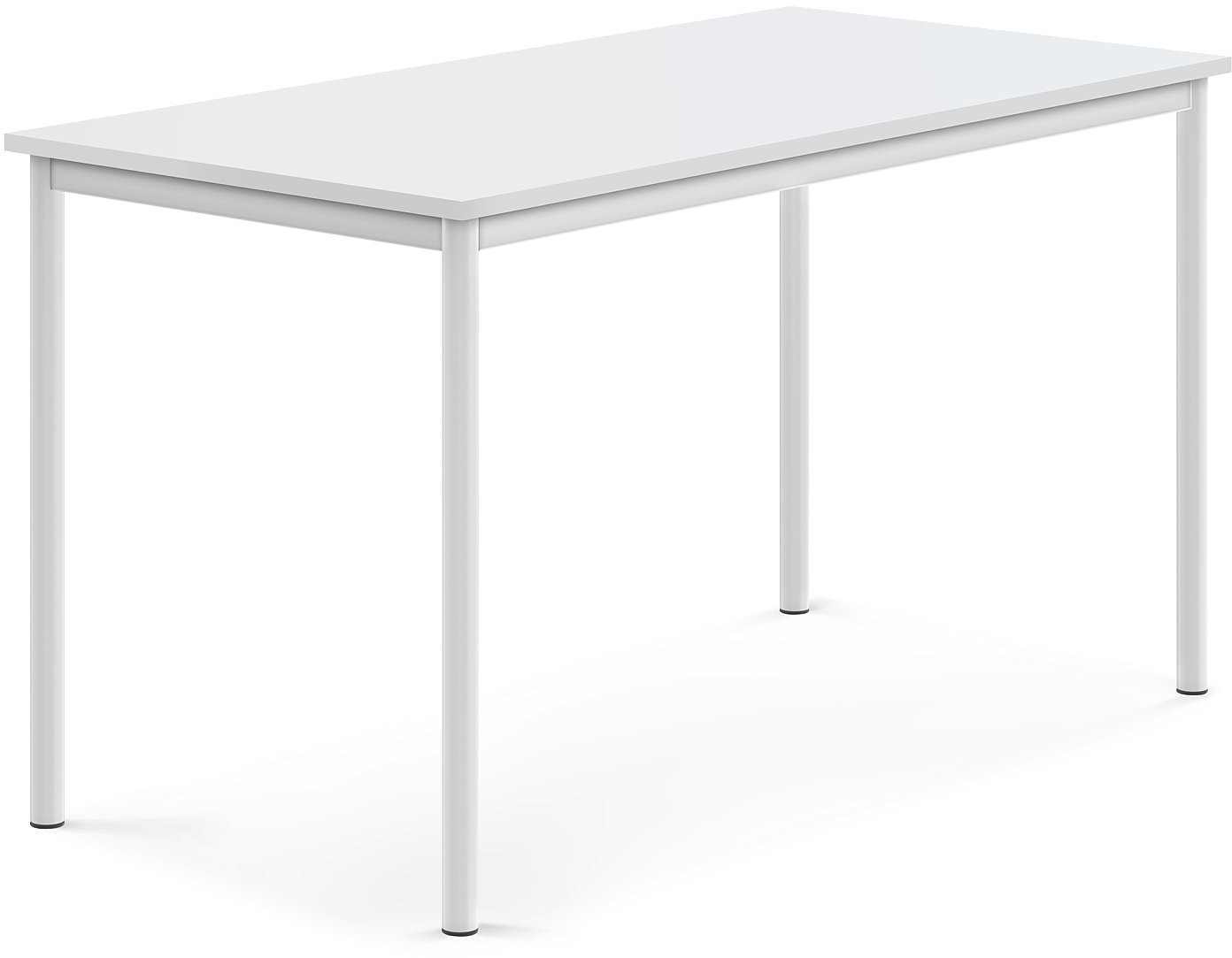 AJ Produkty Biurko SONITUS, 1400x700x760 mm, biały laminat, biały