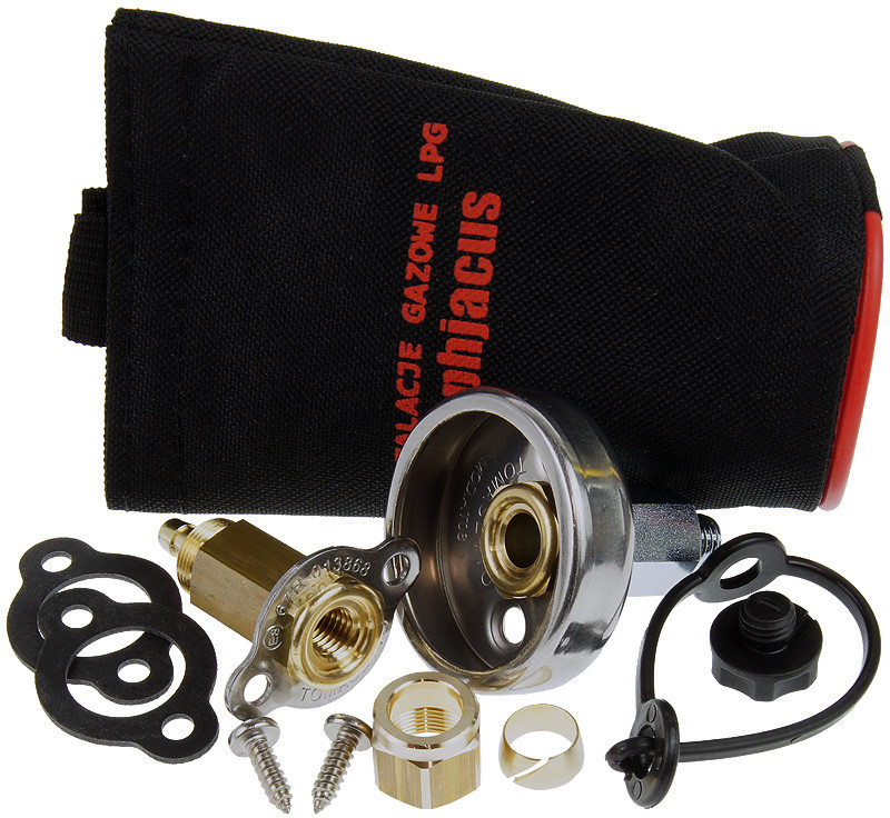 Tomasetto Zawór tankowania pod klapkę Faro z krótką przedłużką i pokrowcem ZAW.ZT5