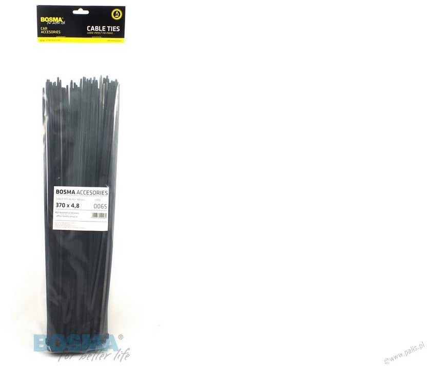 Bosma BOSMA 0065 OPASKI ZACISKOWE 4,8x370mm CZARNY 100 szt) 0065