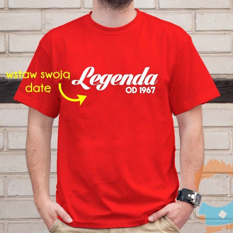 Legenda od... - damska lub męska koszulka z nadrukiem