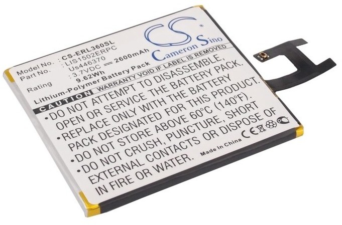 Cameron Sino Sony Ericsson Xperia Z LIS1502ERPC 2600mAh 9.62Wh Li-Polymer 3.7V