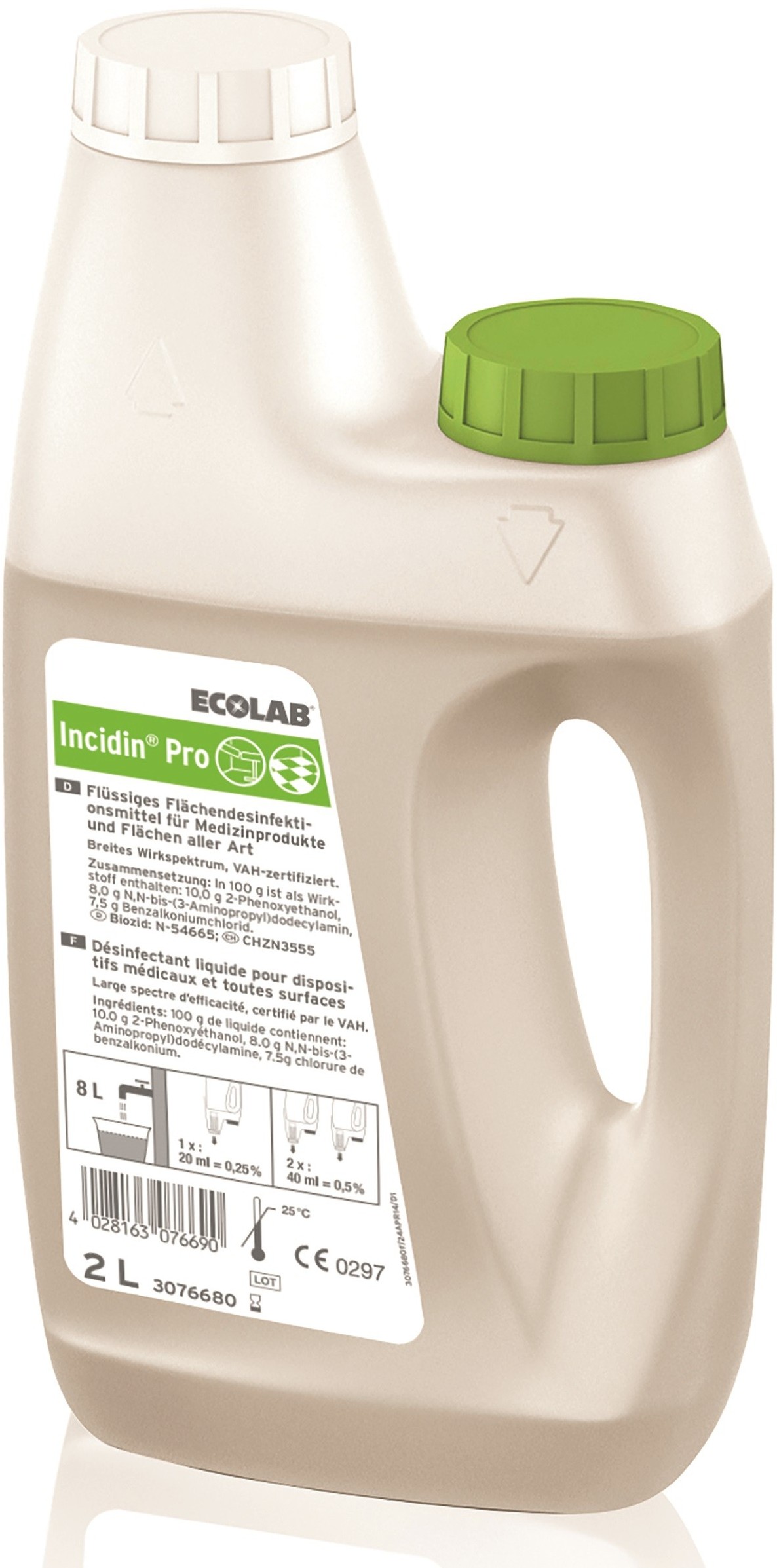 Ecolab Incidin Pro bezaldehydowa dezynfekcja powierzchni 2L NN-MEC-DPPM-002