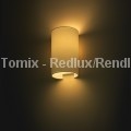 Redlux Rendl Kinkiet RON W 15/25 Polycotton biały R11492