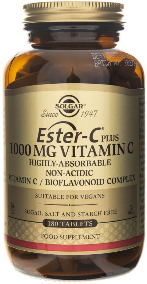 Solgar Ester C Plus 1000 mg Witaminy C - 180 tabletek SOL1053