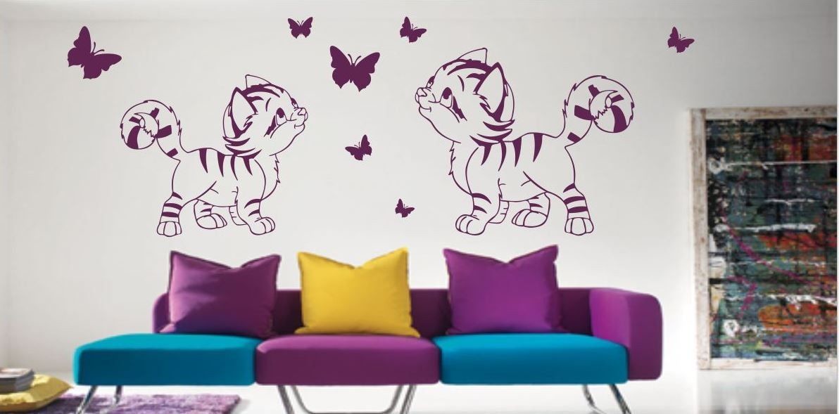 Naklejka Kotki i Motylki AK013