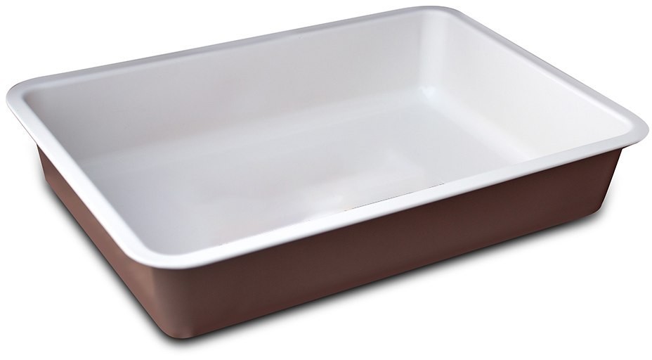 Lumarko Lumarko forma blacha do pieczenia tłoczona 340x230 non-stick caffe creme (990-67/7) 0204009236 Alt