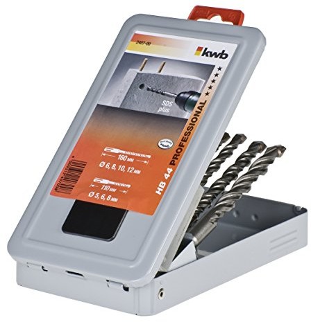 kwb KWB HB 44 SDS Plus Hammer Wiertła do, 7-częściowy, 2407  00