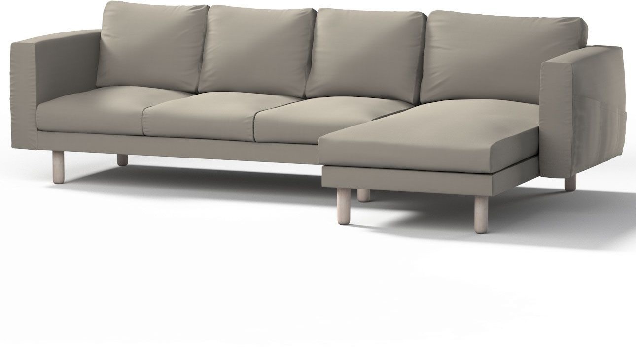 Dekoria Dekoria Pokrowiec na sofę Norsborg 4-osobową z szezlongiem Plum śliwkowy) sofa Norsborg 4-osobowa z szezlongiem Cotton Panama 1027-702-32