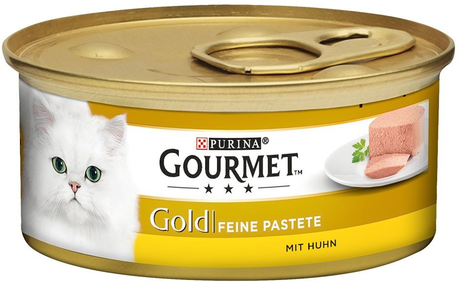 Purina Gourmet Megapakiet Gold Mus 48 x 85 g Pakiet mieszany Królik kurczak łosoś nerki)