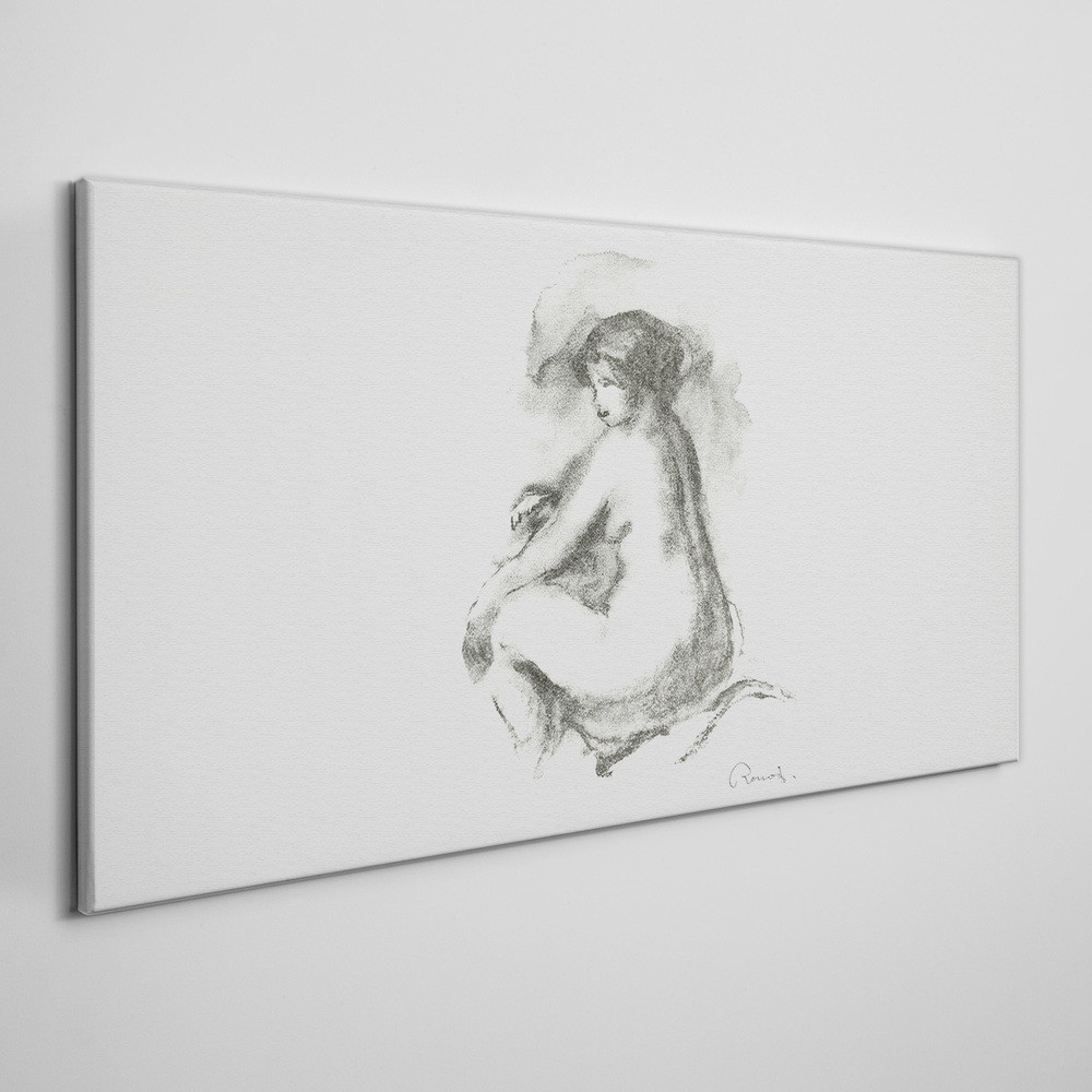 PL Coloray Obraz na Płótnie Rysunek Kobiety Szkic 100x50cm