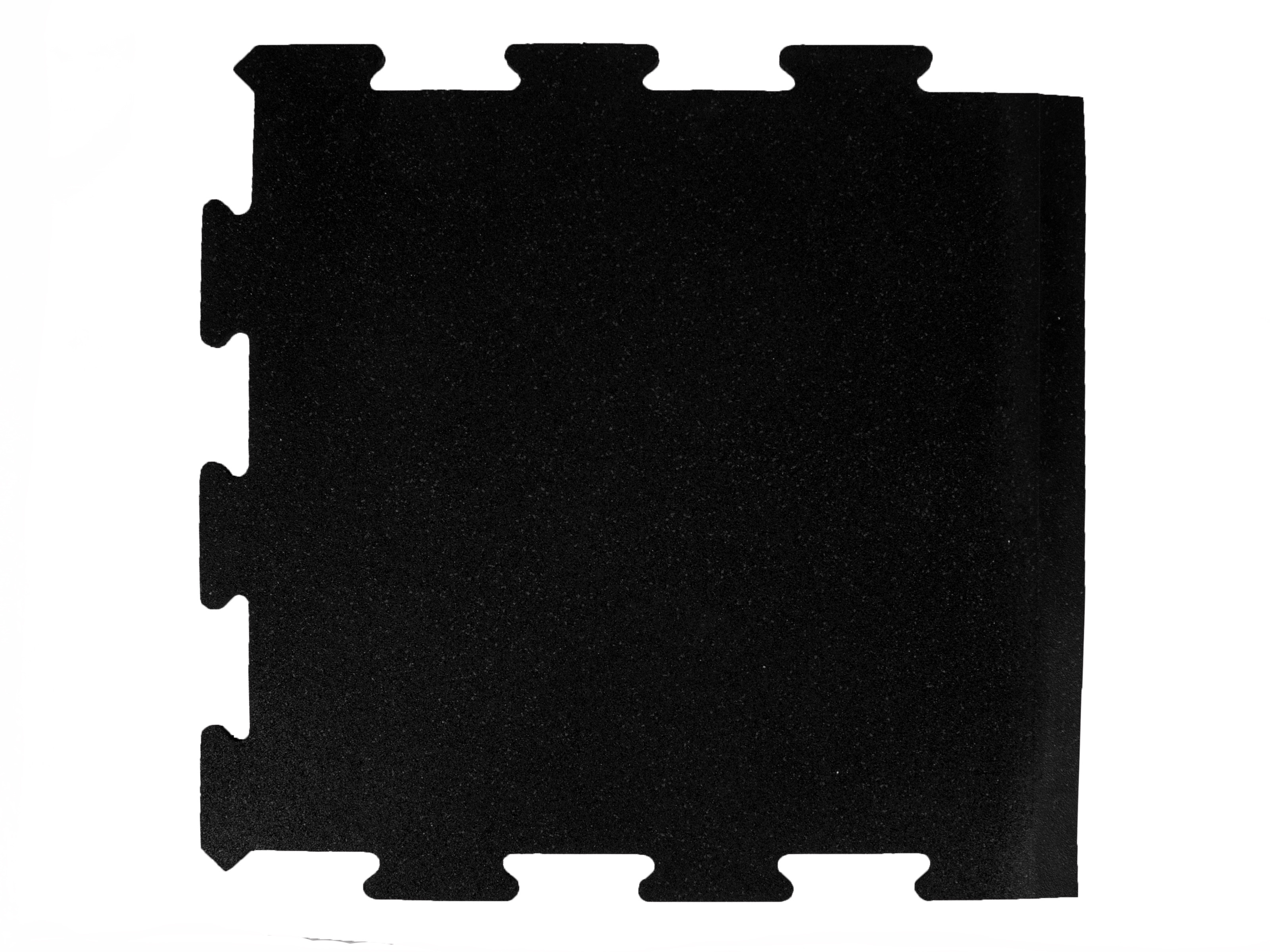 Marbo Sport Bok do podłogi pod wolne ciężary puzzle czarny - Ew-side-black10mm