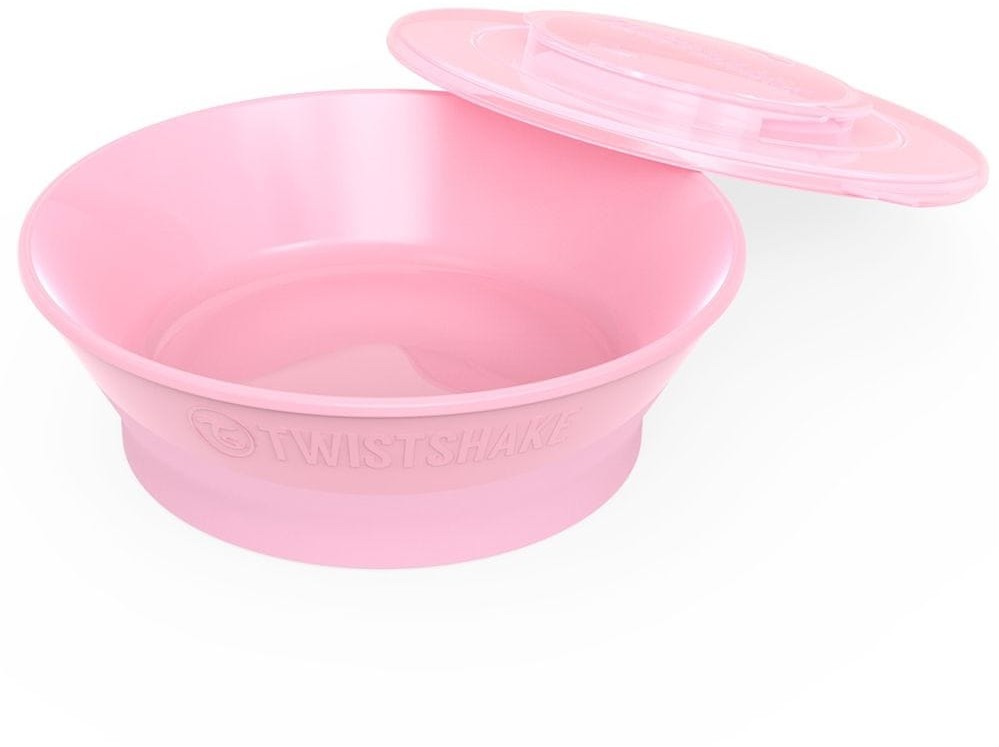 Zdjęcia - Naczynia i sztućce dla dzieci Twistshake Blow miseczka z pokrywką dla dzieci 6m+ Pastel Pink 