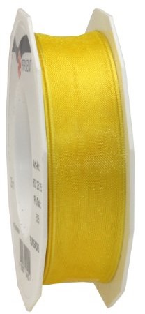 Pattberg Na prezent 25 MM 25 m Four Seasons  z organzy z drutu, żółty 6072525-505
