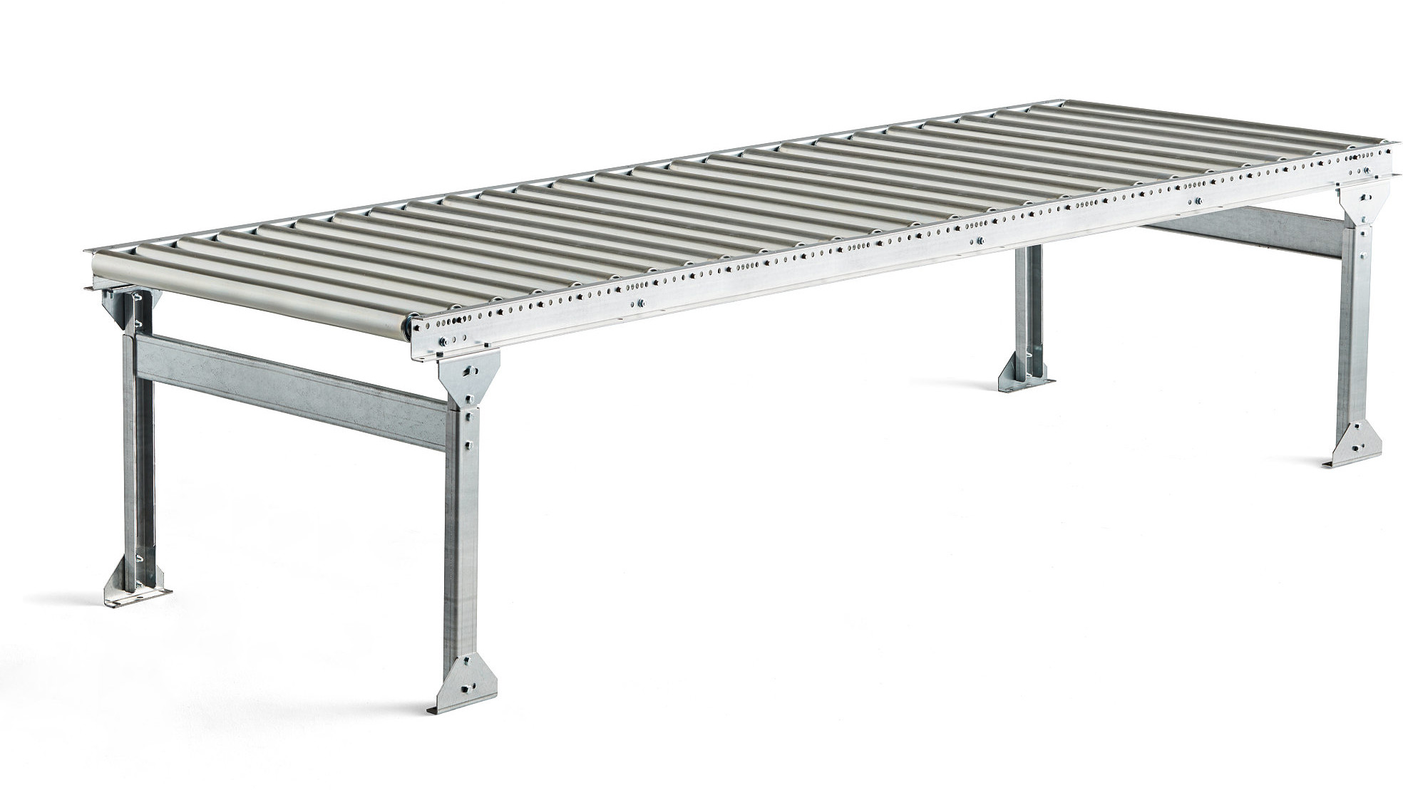 AJ Produkty Transporter rolkowy, metalowe rolki, 3000x800 mm