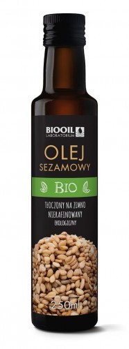 BIOOIL (oleje i oliwy) OLEJ SEZAMOWY TŁOCZONY NA ZIMNO NIERAFINOWANY BIO 250 ml - BIOOIL BP-5907722373267