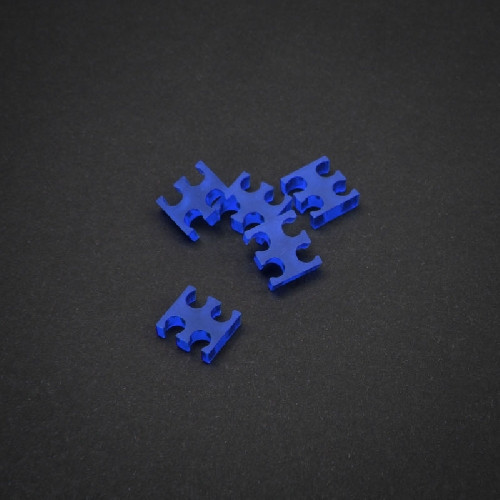 King Mod Service 6-Slot Kabelkamm 4mm blue