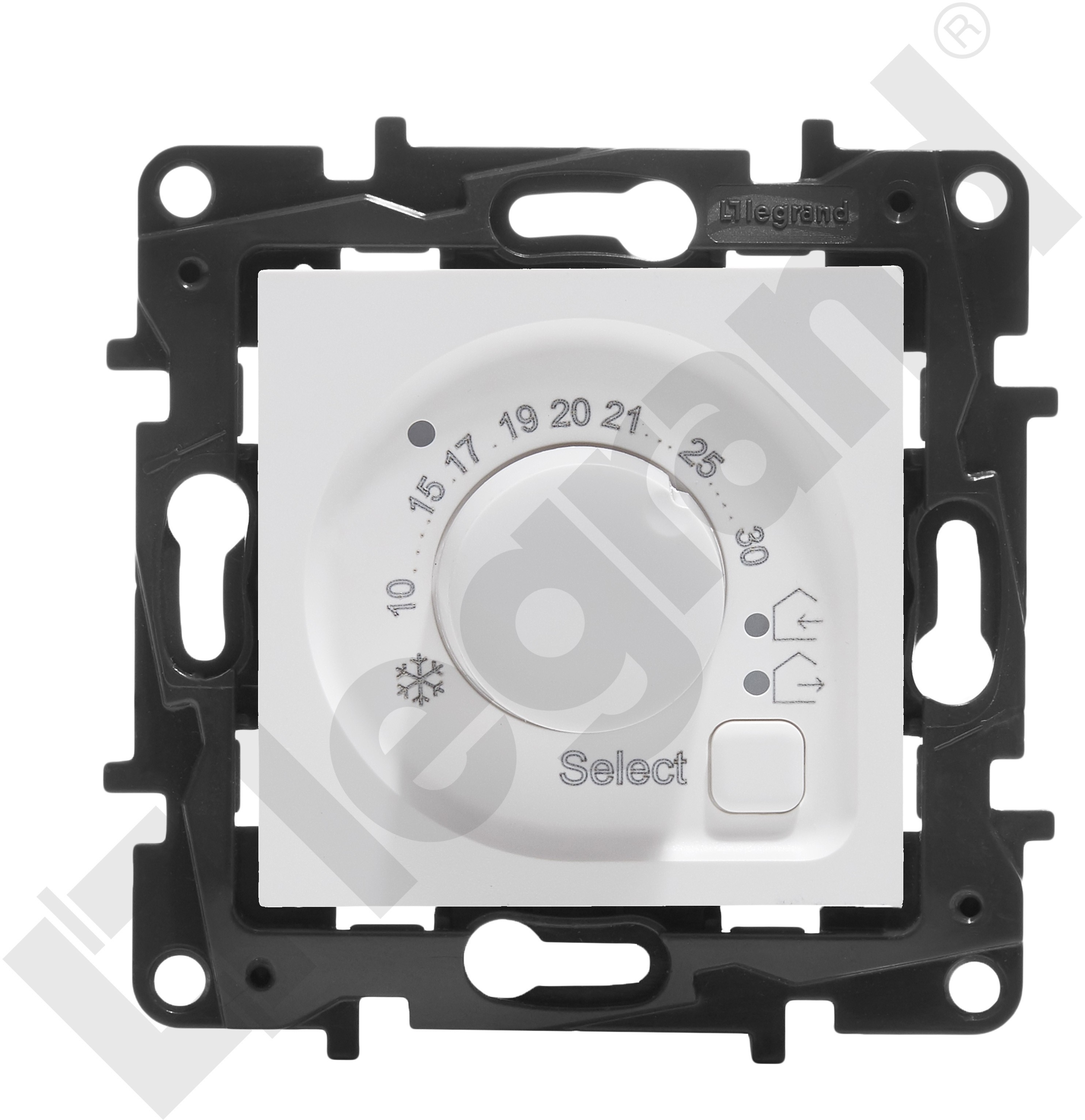 Legrand Termostat elektroniczny pokojowy Niloe Step 863141 wkręty biały