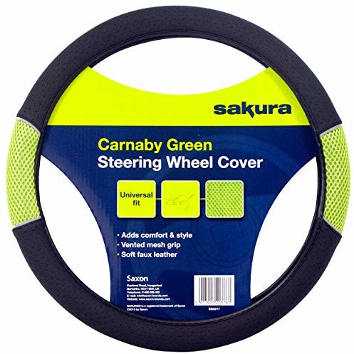 Sakura Sakura SS5317 pokrowiec na kierownicę, zielony SS5317