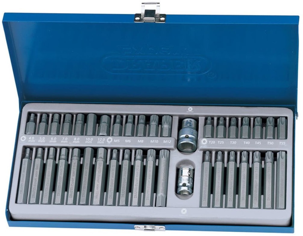 DRAPER Tools Zestaw 40 końcówek wkrętaka: hex, torx i spline TX-STAR Tools (33322)